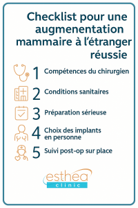 Checklist augmentation mammaire étranger